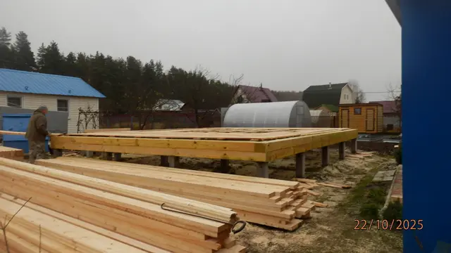 Строительство дома из бруса по проекту ДБ137 в Орехово Зуевском районе, д. Нестерово — фото 1