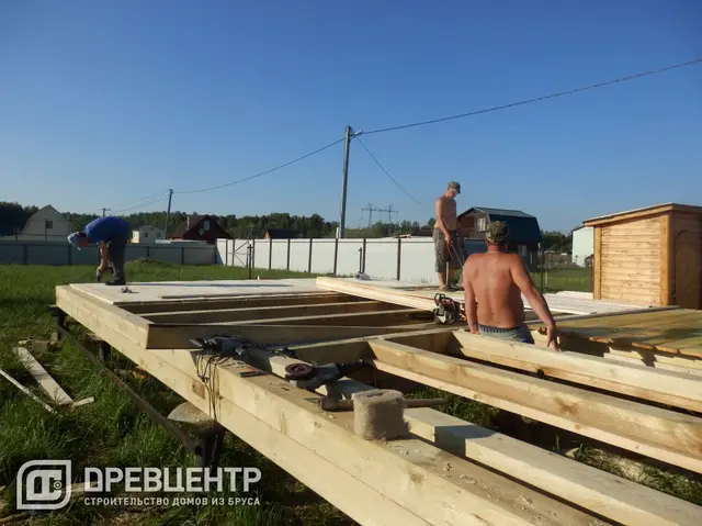Строительство дома из бруса 6х6 Клинский район д.Слобода — фото 1