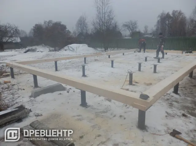 Строительство дома из бруса 6х11 — фото 1