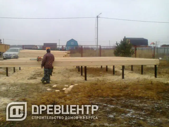 Строительство дома из профилированного бруса — фото 1