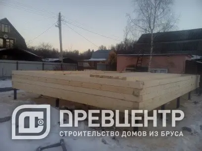 Строительство дома из бруса по проекту ДБ 17 — фото 1