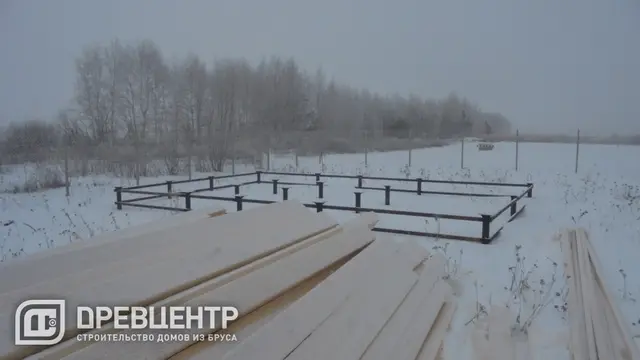Строительство дома из бруса по проекту ДБ10 в Павловском Посаде. — фото 1