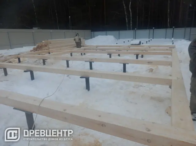 Строительство дома из бруса по проекту ДБ109 во Владимирской области д.Дубки — фото 1