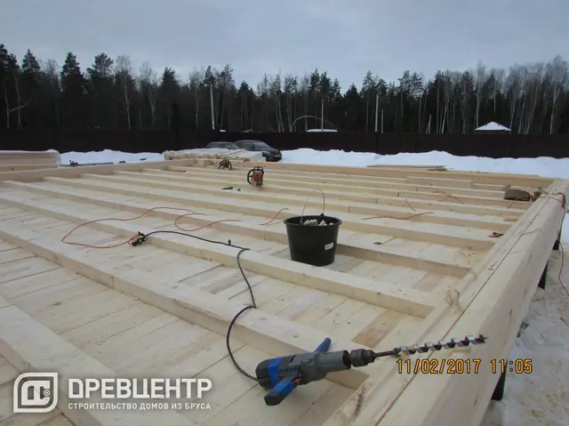 Строительство дома из бруса по проекту ДБ 96 во Владимирской области д.Старое Анино — фото 1
