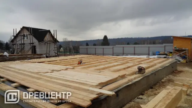 Строительство дома из бруса по проекту ДБ120 в Истринском районе д.Качаброво — фото 1