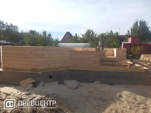 Строительство дома из бруса по проекту Дб80 в Боровском районе Калужской области — фото 1
