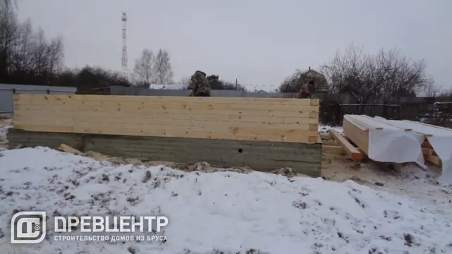 Строительство дома из бруса 8х8 в Ступинском районе д.Большое Лупаково — фото 1