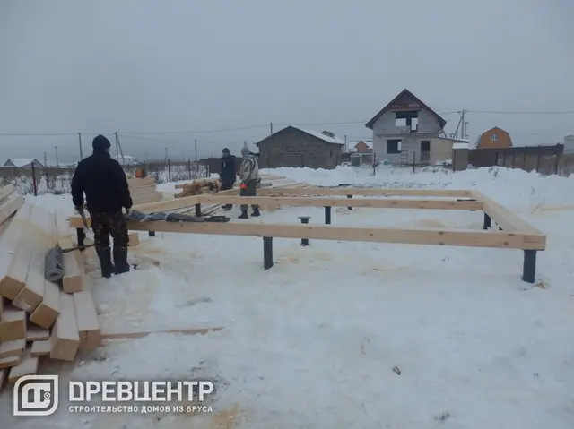 Строительство дома из бруса по проекту ДБ21 в Раменском районе с\п Рыболовное ДНП " Клеверная дымка" — фото 1
