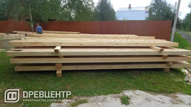 Строительство дома из бруса по проекту ДБ69 в Клинском районе д.Ногово — фото 1