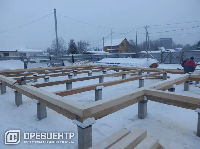 Строительство дома из бруса по проекту заказчика в Одинцовском районе п.Старый городок — фото 1