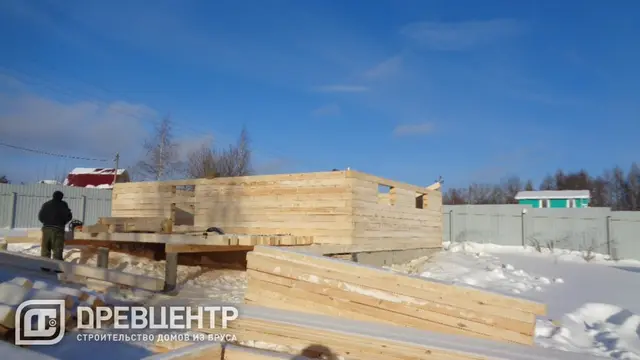 Строительство дома из бруса 6х8 в Рузском районе д.Дорохово — фото 1