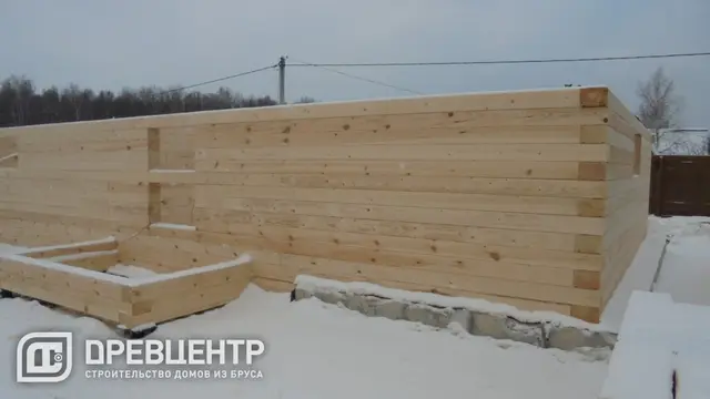 Строительство дома из бруса 6х12 в Ступинском районе д.Березня — фото 1