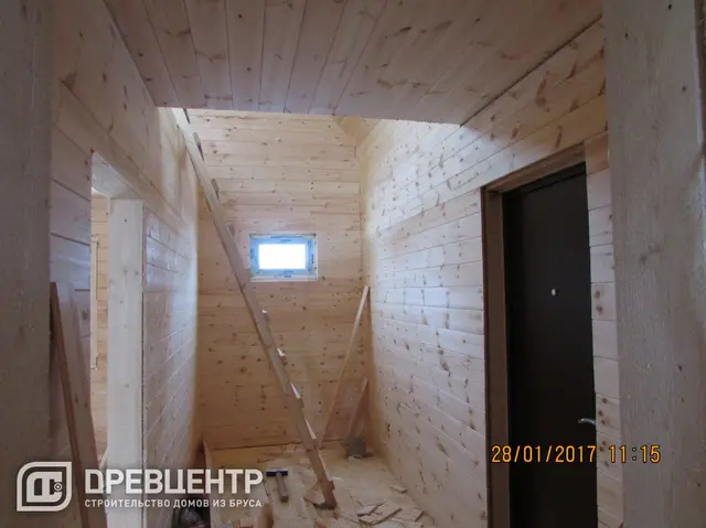 Отделка дома из бруса по проекту Дб56 в Заокском районе — фото 1