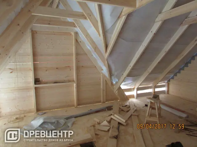 Отделка дома из бруса по проекту ДБ 9 в Воскресенском районе д. Барановское — фото 1