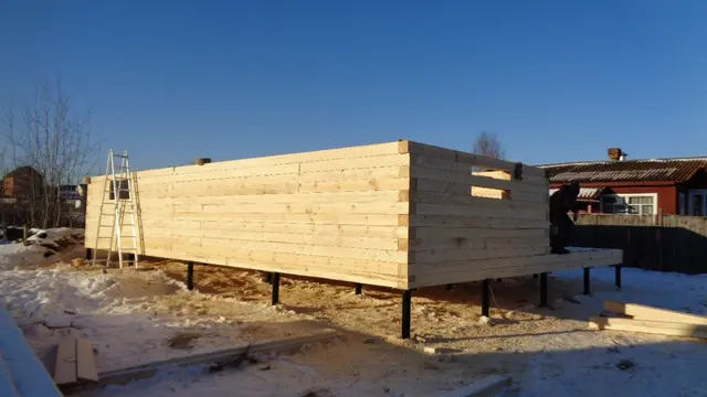 Строительство дома из бруса в Воскресенском районе д. Губино — фото 1
